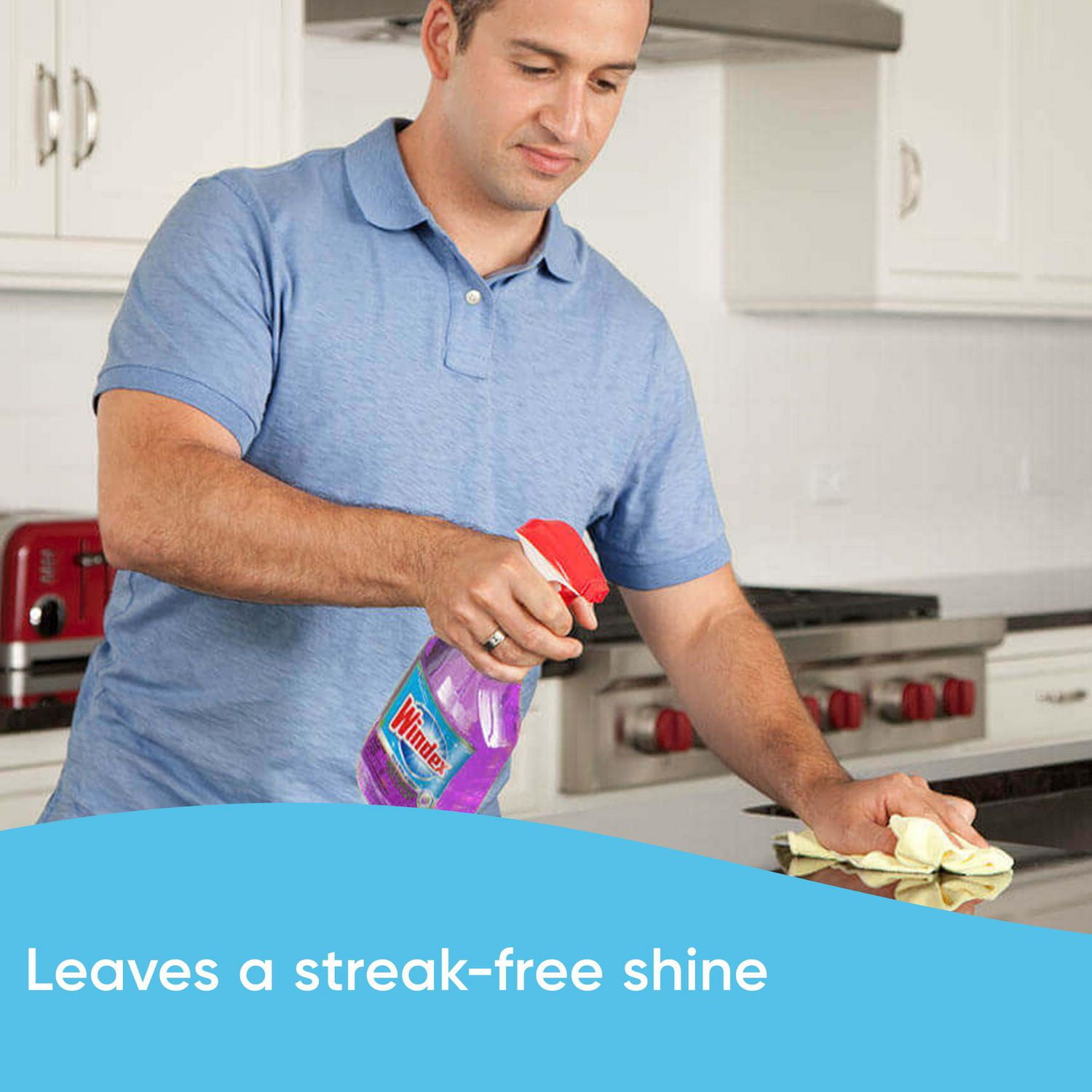 Windex Multi Surface Nettoyant Lavande, Parfait pour les comptoirs, les salles de bain et bien plus, 765 mL 765 mL