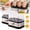 2Pcs, variant on Multifunctional Egg Steamer with Clear Lid, Rapid Electric Egg Cooker 6 Egg Capacity Auto Shutoff, Compact Hard Boiled Egg Maker Machine, Stainless Steel Egg Boiler for Soft Poached Eggs (1Pc)