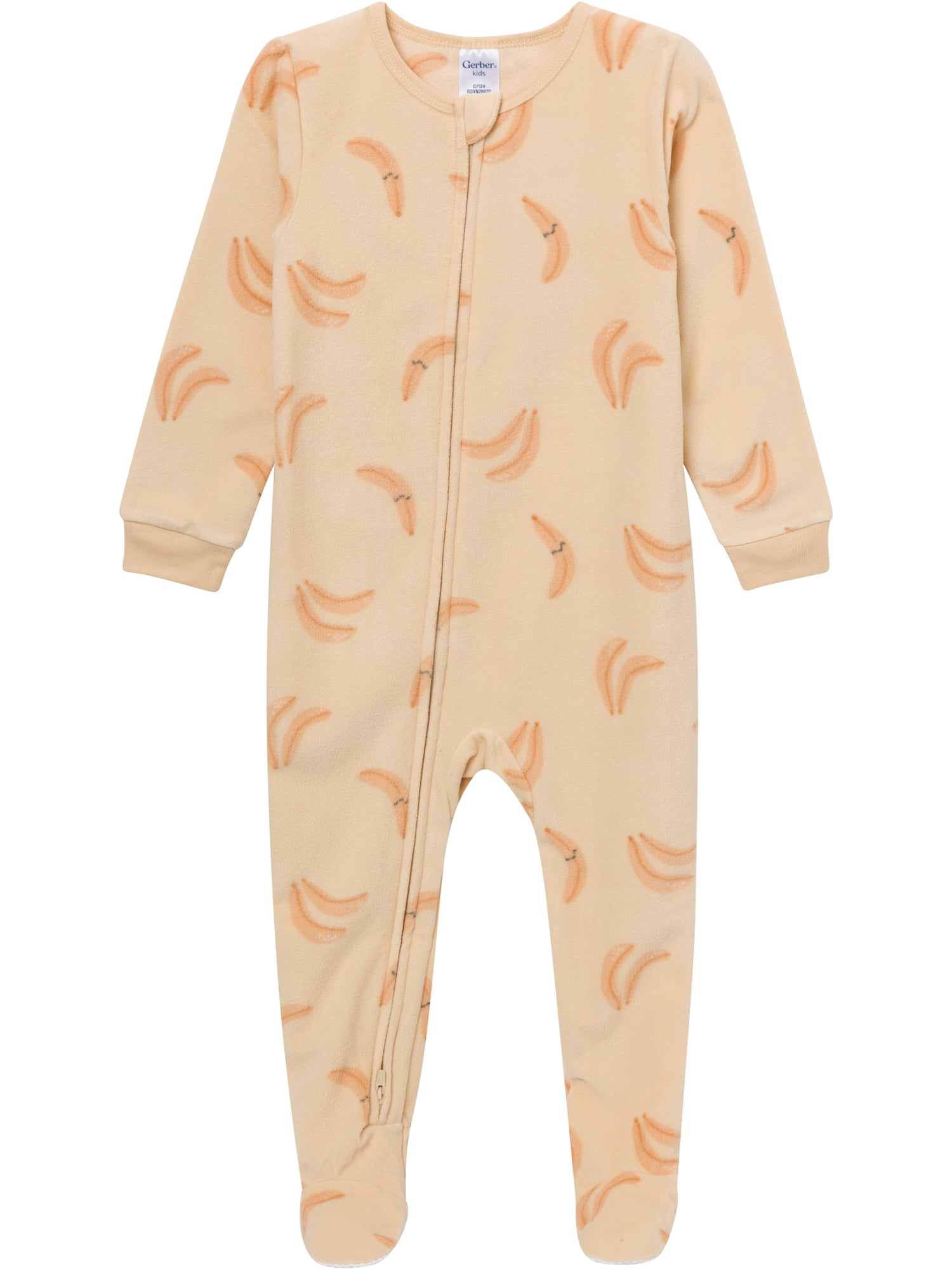 Gerber Baby and Toddler Neutral Microfleece 2-Way Zipper Blanket Sleeper Pajamas, 3-Pack, Sizes 0/3 Months - 5T