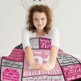 thumbnail image 4 of 18th Birthday Gifts for Her, Pink Blanket Birthday Gifts for 18 Year Old, 18th Birthday Decorations for Girl, Blanket Birthday Presents for Teen Girls Age 18, Double Digits Birthday Blanket 50"X60", 4 of 6