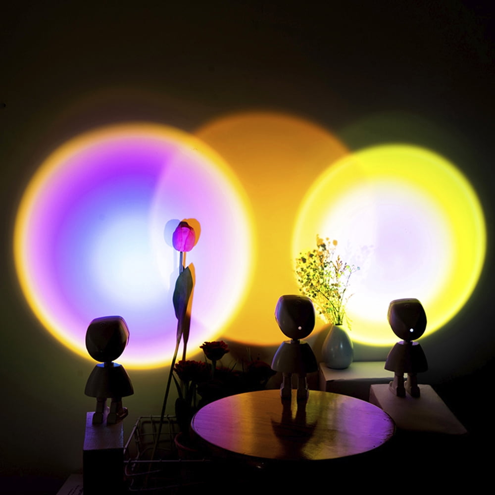 Sunset Projector Projection USB Atmosphere LED Night Lights Desk Lamp Home Decor