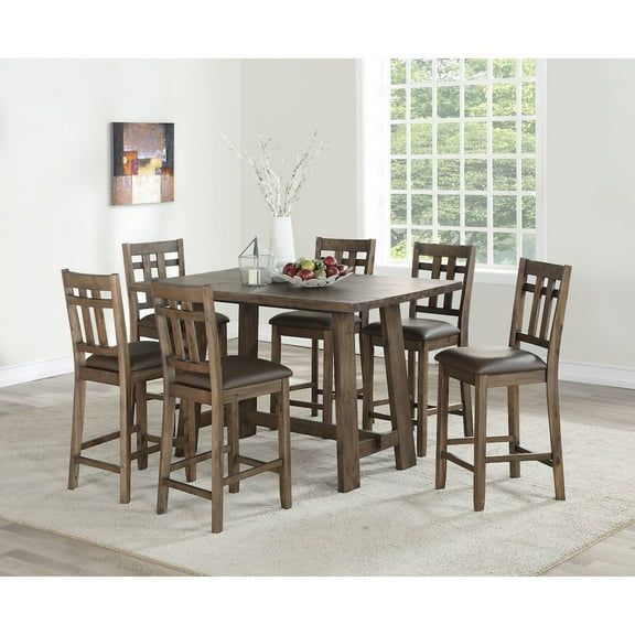 Steve Silver Saranac Traditional Indoor 5 Piece Dining Room Set, Brown