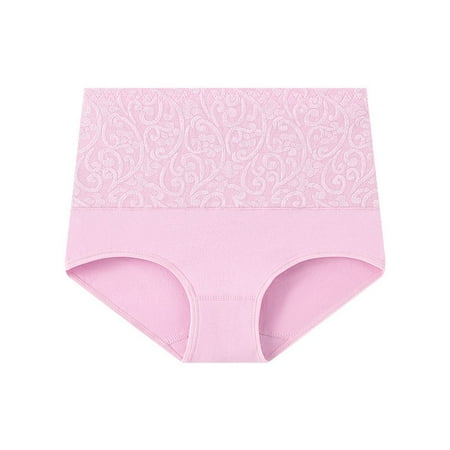 Women Underwear High Waist Cotton Briefs Ladies Panties Tummy Control Panty Full Coverage Underpants