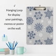 thumbnail image 2 of GZHJMY Snowflake Christmas Clipboard Classrooms Office Clipboard A4 Standard Letter Size 9" x 12.5" with Low Profile Metal Clip Decorative Clip Boards for Teachers, 2 of 6