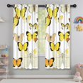 thumbnail image 5 of Blackout Kids Curtains,Yellow Butterfly Pattern Childrens Insulated Curtains Set Of 2,Bedroom Essentials,Toddler Room Decor 42"x63", 5 of 5
