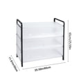thumbnail image 4 of Black Shoe Rack Assembled Simple Storage Cabinet For Home Door Rental Room Dormitory Organization Shelf Black, 4 of 6