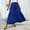 Blue, variant on jtjvou Women's Smocked High Waist Elastic Waist Maxi Skirt Casual Fashion Boho Long Skirts with Pockets Pink L