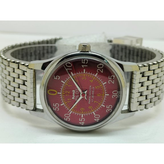Hmt Pilot Mechanical Hand Winding Vintage Wristwatch For Men