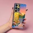 thumbnail image 2 of SKLYDDI Multicolor Tranquil Flower Shop for Galaxy Note 20 Case - Illuminated Nighttime Design, TPU, Flexible, Aesthetic Cute, 2 of 7