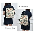 thumbnail image 4 of FORMRS Women's Travel Backpack Purse Anti-Theft Hidden Pockets Casual Shoulder Bag, Orange Christmas Gift Pattern, 4 of 7