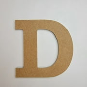 Craft Wooden Unfinished Letter  4" Tall D, Wood Wall Letter, Rockwell Font, Build-A-Cross