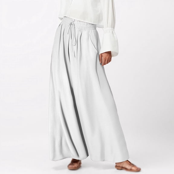 SIYUDAN Womens Pants Womens Pants Casual White Adult Trousers For Women Comfy Fit Pants For Women High Waisted Trousers With Pockets Fall Pants