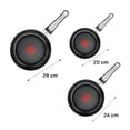 thumbnail image 2 of Set 3 Sartenes 20/24/28 cm T-Fal Antiadherente Cobre, 2 of 5