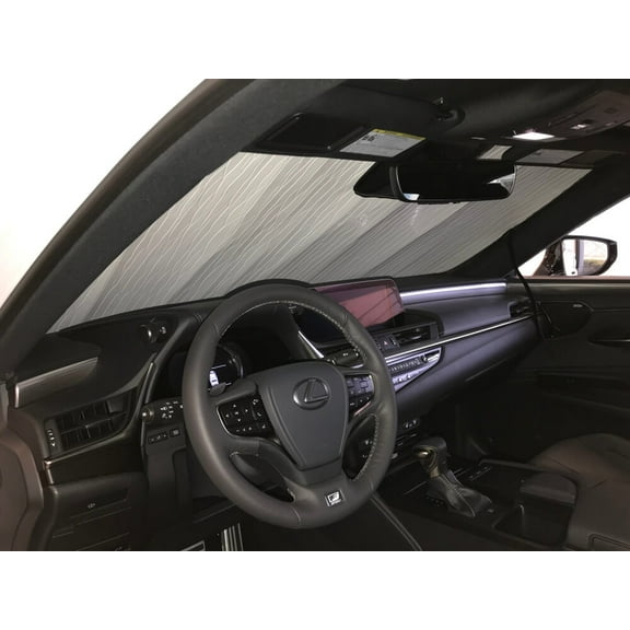 HeatShield, The Original Windshield Sun Shade, Custom-Fit for Lexus ES350 Sedan 2019, 2020, 2021, Silver Series