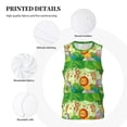 thumbnail image 6 of Easygdp African Animals in the Jungle Men's Mesh Basketball Jersey Quick Drying Sleeveless Shirts Fitted Muscle Tank Tops Sport Round Neck T-Shirt - 3X-Large, 6 of 9