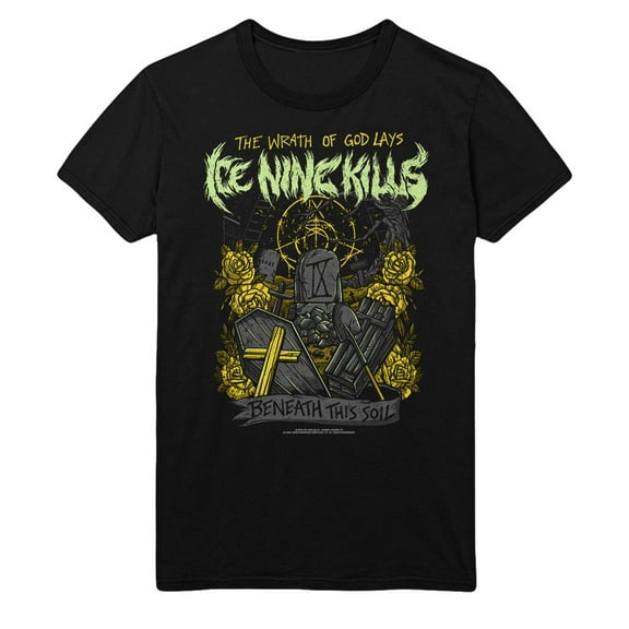 Ice Nine Kills Yellow - Small Wrath Unisex T-Shirt - Black - Small