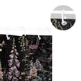 thumbnail image 5 of Yayeee Shower Curtain with Hooks 72"x72" Waterproof Fabric Bathroom Hanging Decor, Dark Flowers Pattern, 5 of 5