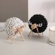 thumbnail image 4 of 1 Juego de posavasos con forma de oveja, estante desmontable de fieltro con aislamiento térmico, Mantel Individual, decoración de mesa (gris) brillar Electrónica, 4 of 4