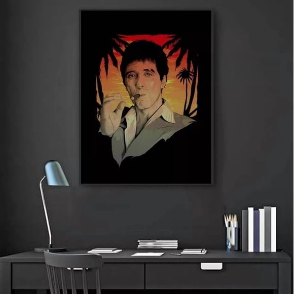 Cuadro Scarface Cara Cortada Tony Montana Canvas 5 Modelos Diferentes Cuadro Estilo Galeria