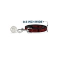 thumbnail image 4 of Warner Bros. Horror Movies Pet Leash, Dog Leash, Freddy Poses Quote Scrawls Hand Scratching Reds Black, 4 Feet Long 1.0 Inch Wide, 4 of 6