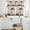Brown, variant on Farmhouse Vintage Kitchen Curtains Sets for Windows 24 Inch Length, Country Cotton Book Butterfly Art Rod Pocket Window Treatments Tier Curtains and Valances Set for Bedroom/Bathroom
