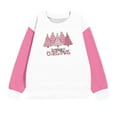 thumbnail image 5 of Uxgjfwu Christmas Sweatshirt for Girls Raglan Sleeve Crewneck Shirts Sweatshirt Kids Long Sleeve Shirts Big Girls Pullover Tops, 5 of 6