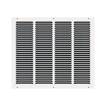 20" x 16" TruAire White Steel Wall Return Air Grille