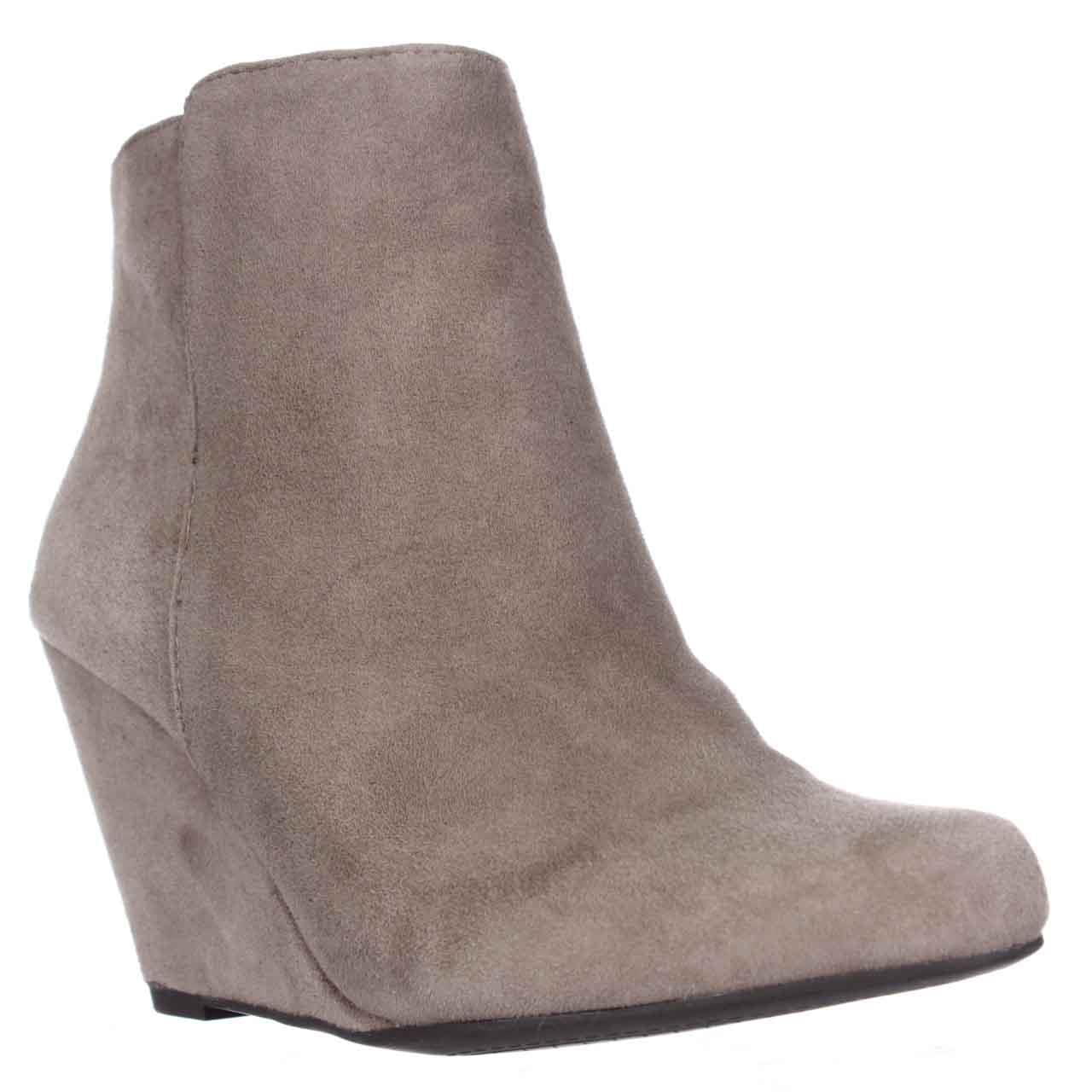 Womens Jessica Simpson Remixx Wedge Ankle Boots - Taupe - Walmart.com