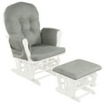 thumbnail image 1 of Patiojoy Rocking Chair Baby Nursery Chair Glider with Ottoman &Storage Pocket Light Grey, 1 of 6