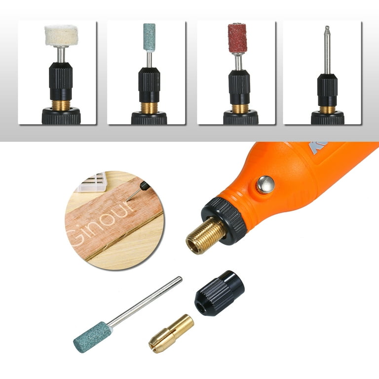5-Speed Speed Speed Adjustment Mini Electric Grinder Tool Set USB Charging Grinding Machine for Carving Wood Punching Metal Grinding Polishing, Size