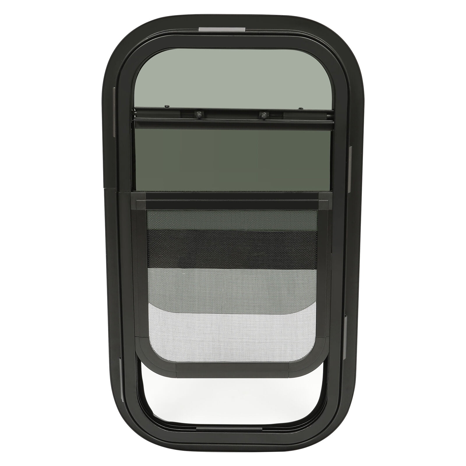 Kojem 2PCS 12 x 22 RV Window Tiny House Vertical Slider W/Screen