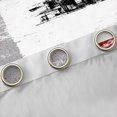 thumbnail image 4 of Homewish Grey Red Oil Printing Black Out Curtains, Chic Watercolor Artwork Curtains Pack of 2 (42x63 Each), Vintage Fashion Bedroom Curtains, Curtains and Drapes Decor, 4 of 6