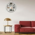 thumbnail image 5 of 3 pcs large round 18 inches wood pictures frame wall hanging collage photoes displaying with clips, 5 of 10
