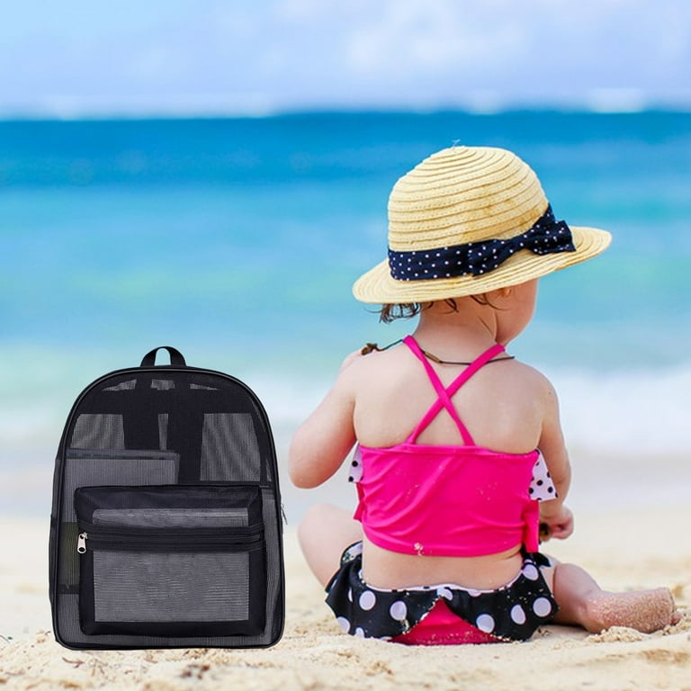 Mesh Backpack for Kids Girls Boys Semi Transparent Mesh School Backpack Bookbag Lightweight Casual Daypacks for Beach Gym Travel