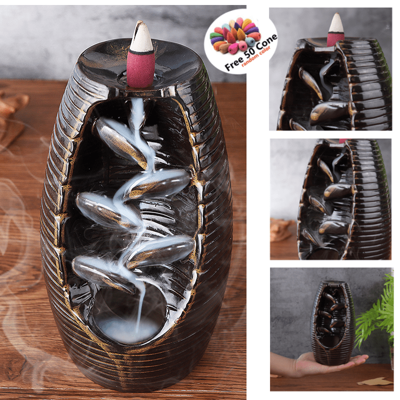 Ceramic Waterfall Back Flow Smoke Incense Burner Censer Holder For Home Decor 7 87 X3 93 Walmart Com Walmart Com Ceramic Waterfall Back Flow Smoke Incense Burner Censer Holder For Home Decor 7 87 X3 93 Walmart Com Walmart Com