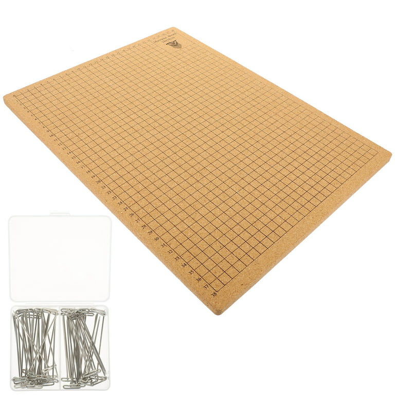 31 Pieces Macrame Board and Pins Durable with 30 Pins Knotting