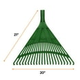 thumbnail image 2 of Superio Adult Rake Replacement Head, Durable Plastic Head to Sweep Leaves in Lawn and Tidying Up The Garden, Green, 2 of 7