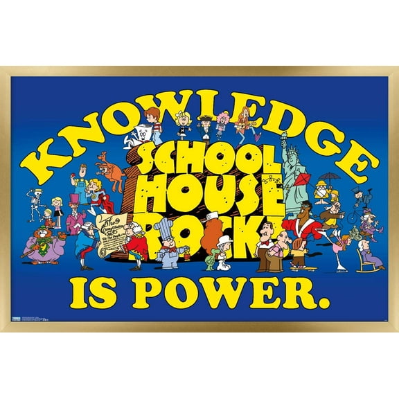 Schoolhouse Rock! - Group Wall Poster, 22.375" x 34", Framed