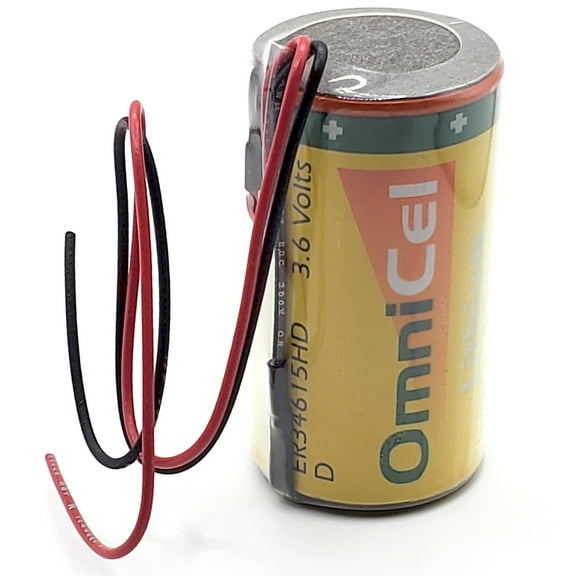 OmniCel ER34615HD/W LithiumThionyl Chloride Battery Wire Leads RFID