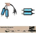 thumbnail image 2 of Extensor pasivo IP Ethernet sobre coaxial de 1 canal, red IP a transmisor coaxial Convertidor de red IP compatible con cámara CCTV Utp Rg59/Rj45 Cable 1236 de 4 hilos, 2 of 3