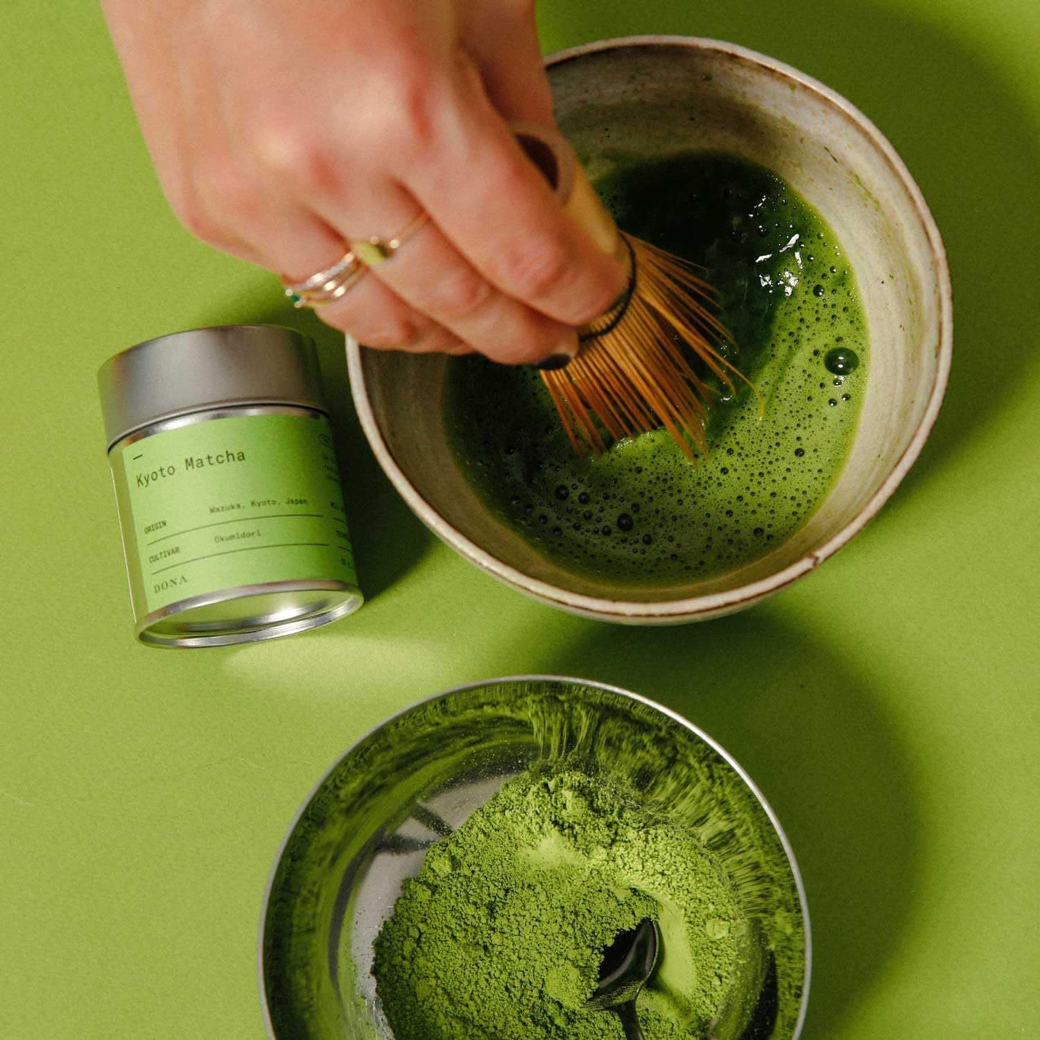 Dona Ceremonial Grade Matcha, Stone-Milled from Wazuka, Kyoto