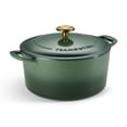 thumbnail image 5 of Tramontina Bestow 5.5-Quart Enameled Cast Iron Round Dutch Oven with Lid, Cactus with Gold Knob, Oven-Safe, 5 of 7