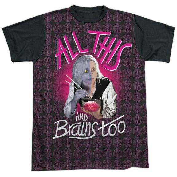 Izombie Brains Too Unisex Adult Halloween Costume Sublimated T Shirt