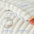 thumbnail image 6 of Z-Hom Twin Faux Fur Large Backrest Wedge Pillow with Side Pockets, Triangular Headboard Pillow Bed Rest Reading Pillow with a Neck Roll Pillow(White, Twin: 30"*20"*8"), 6 of 8