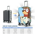 thumbnail image 4 of Saiise Bluey Luggage Suitcase Covers Elastic Washable Luggage Protector Travel Suitcase Protective Cover For Unisex Fits 18-32 Inch Luggage(No luggage included), 4 of 7