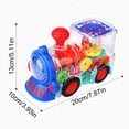 thumbnail image 2 of Electric Train Toys With Cool Light & Sound Effect Gifts For Kids Age 3 4 5 6 Random Color, 2 of 12