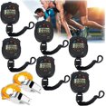 thumbnail image 1 of 6 Pack Digital Stopwatch Water Resistant Shockproof Precision Electronic Timer with Compass for Running, Swimming and Other Sports Black (Without Whistle), 1 of 5