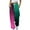 Hot Pink, variant on Fashion Women's Loose Breathable Color Blocking Gradient Casual Pants Side Pockets Leg Opening Drawstring Seasonal Casual Pants Ladies Casual Pants
