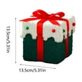 thumbnail image 4 of SgJHXb Emballage en Velours Rouge Vert avec Nœud Conteneur Vide pour Bonbons, 4 of 6