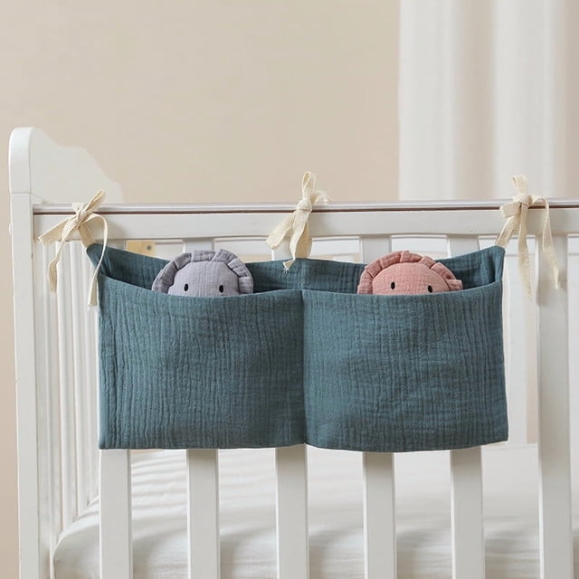 Yeciiwht Sac de Rangement pour Lit de Bébé, Sac Suspendu de Chevet, Sacs de Rangement de Chevet